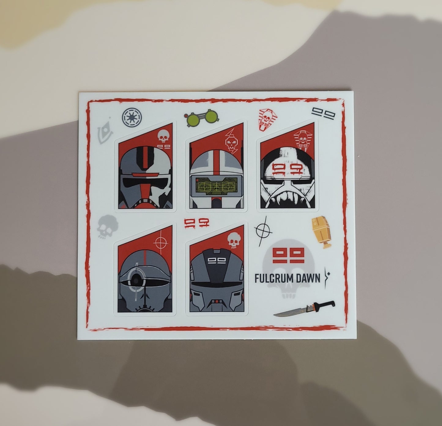C F 99, 104th, & 212th Sticker Sheets